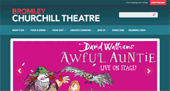 Desktop Screenshot of churchilltheatre.co.uk